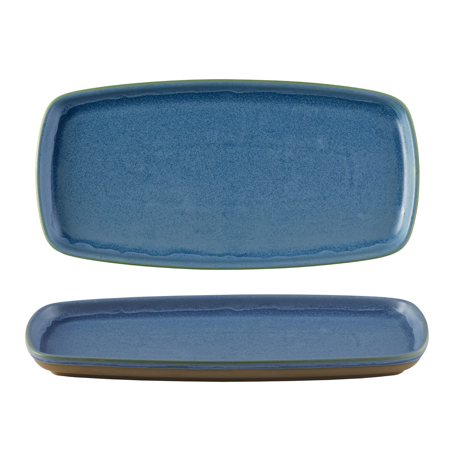 EMERGE - OSLO BLUE - RECTANGULAR PLATE - 30CM X 14.7CM (6)