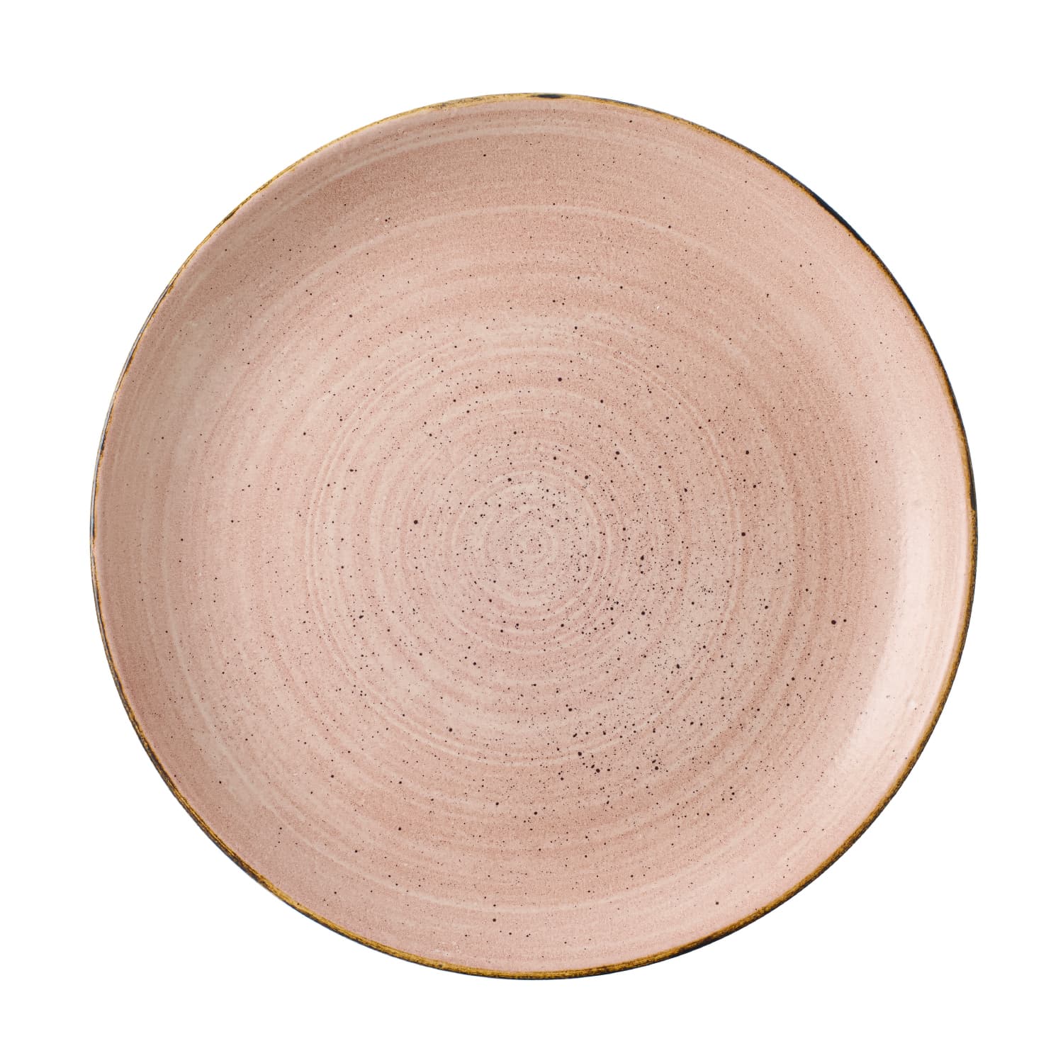 STONECAST RAW – TERRACOTTA – COUPE PLATE – 21.7CM (12)