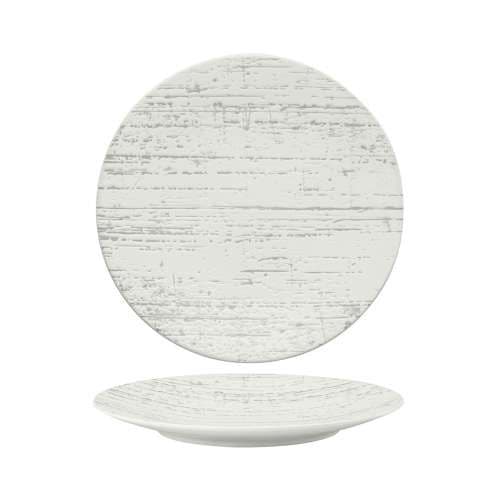 DRIZZLE – WHITE – ROUND PLATE – 28CM (12)