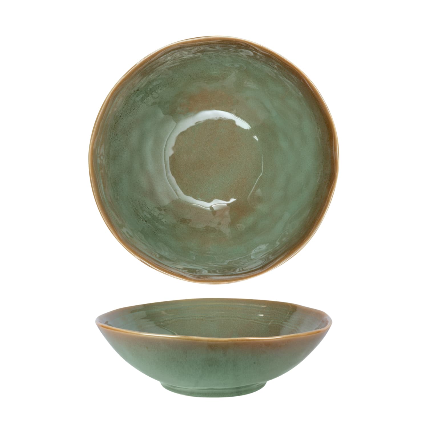FYNBOS - ALOE GREEN - ORGANIC ROUND BOWL - 30.5CM X 9.5CM (4)
