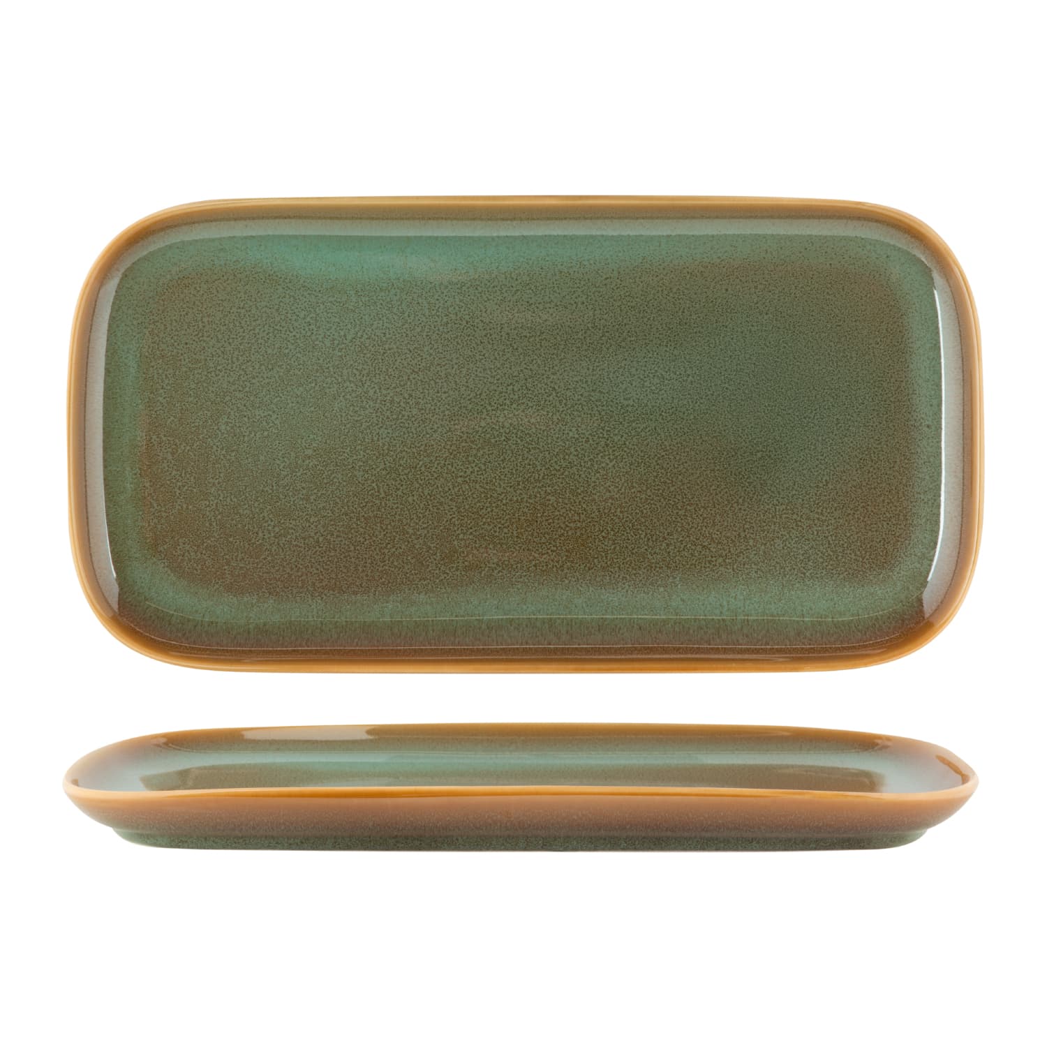 FYNBOS - ALOE GREEN - RECTANGULAR PLATE - 30CM X 17CM (4)