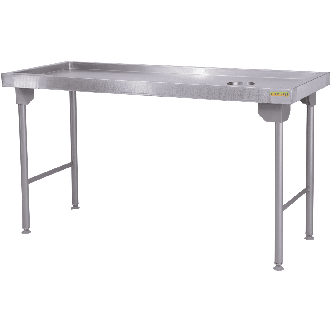 1700 mm Titan Dirties table - STAINLESS STEEL