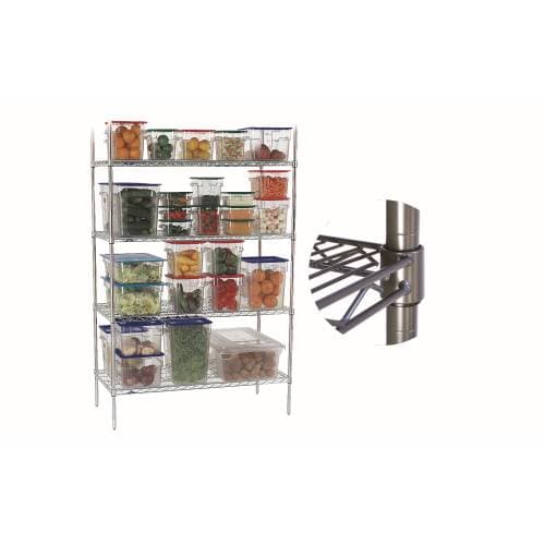 SHELVING UNIT ZINC/EPOXY SHELF - 1200MM - WITH CLIPS