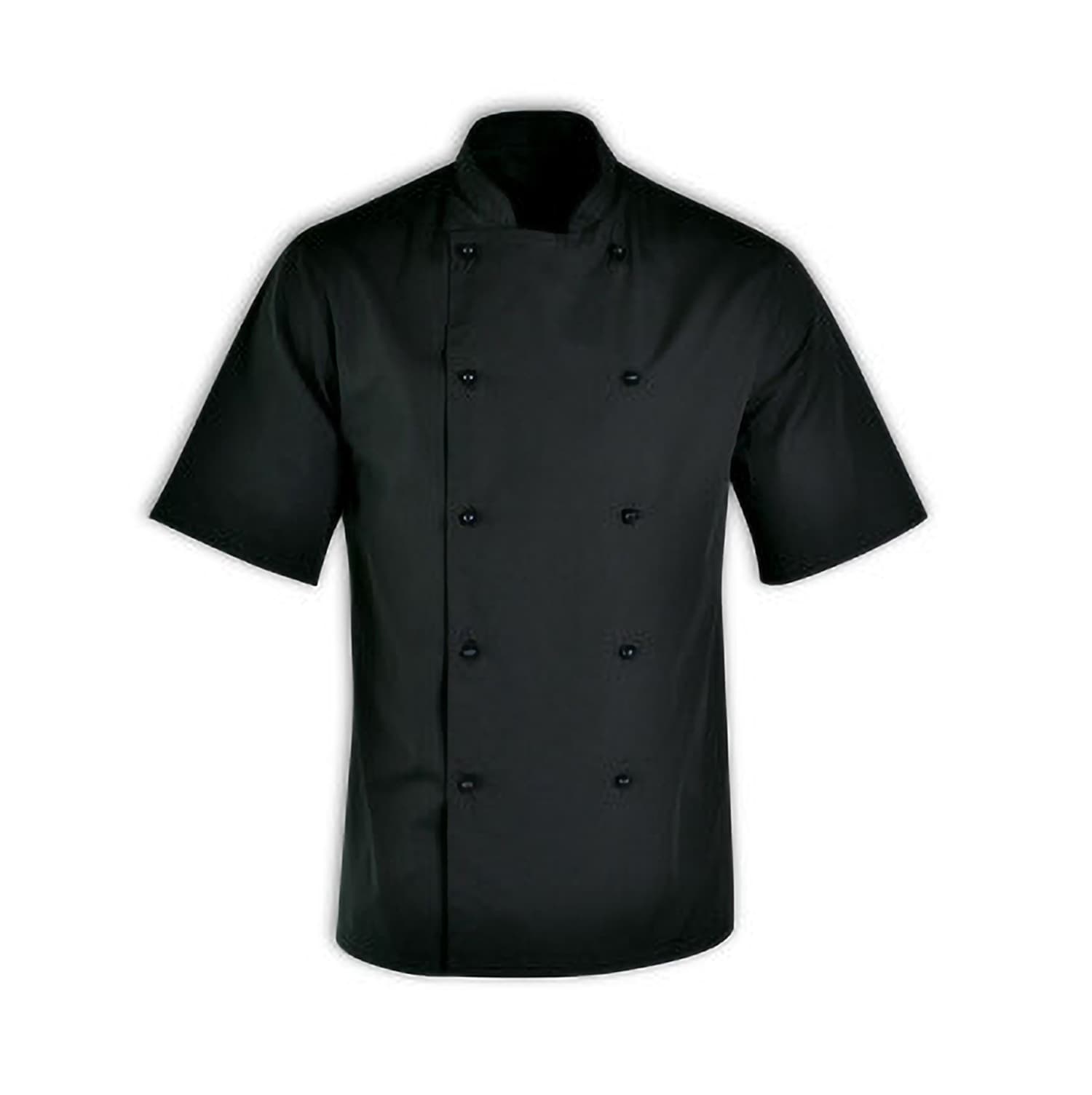 CHEFS UNIFORM JACKET BASIC SHORT - BLACK - LARGE