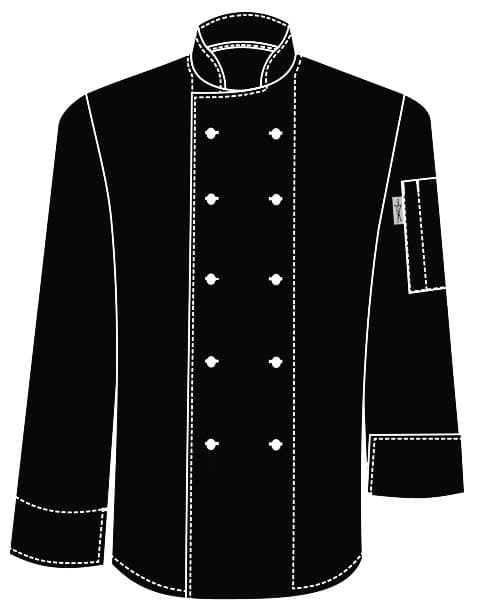 CHEFS UNIFORM DENIM JACKET BASIC LONG - LARGE