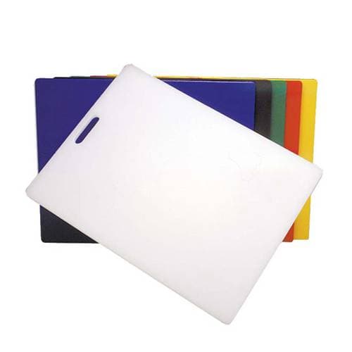 CUTTING BOARD PE - 440 X 290 X 12MM -(WHITE)