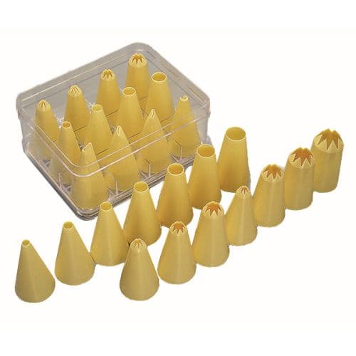NOZZLE SET PLASTIC - PLAIN 6 PIECE