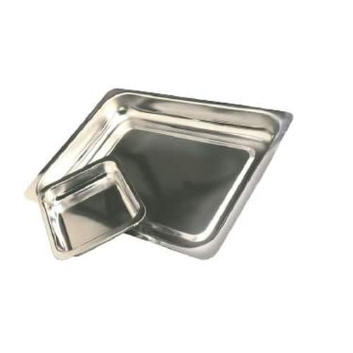STEAK & KIDNEY DISH S/STEEL- SK4 - 395 X 275 X 55 MM (SHALLOW)